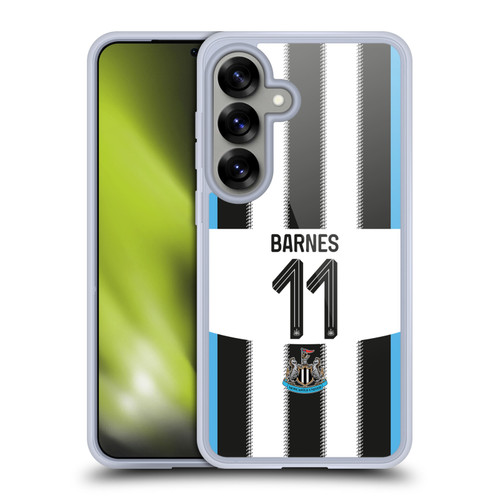 Newcastle United Football Club 2025/26 Players Home Kit 2nd Group Harvey Barnes Soft Gel Case for Samsung Galaxy S25