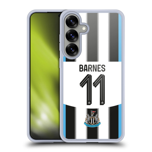 Newcastle United Football Club 2025/26 Players Home Kit 2nd Group Harvey Barnes Soft Gel Case for Samsung Galaxy S25+