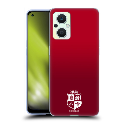 British and Irish Lions Badge Gradient Mono Soft Gel Case for OPPO Reno8 Lite