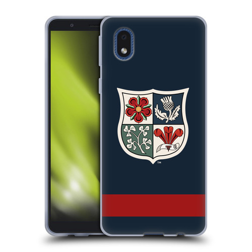 British and Irish Lions Badge Heritage Blue Soft Gel Case for Samsung Galaxy A01 Core (2020)