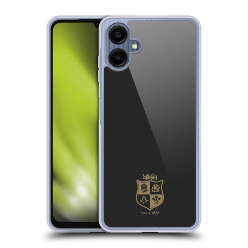 British and Irish Lions Badge Black & Gold Soft Gel Case for Samsung Galaxy A06 4G