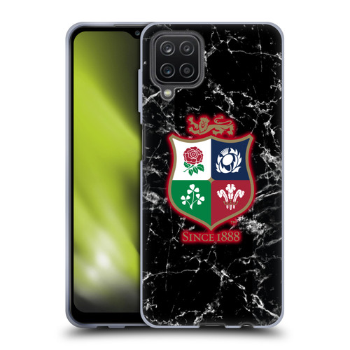 British and Irish Lions Badge Marble Soft Gel Case for Samsung Galaxy A12 (2020)