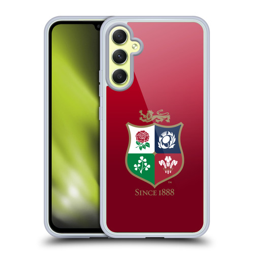 British and Irish Lions Badge Gradient Soft Gel Case for Samsung Galaxy A34 5G