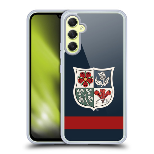 British and Irish Lions Badge Heritage Blue Soft Gel Case for Samsung Galaxy A34 5G