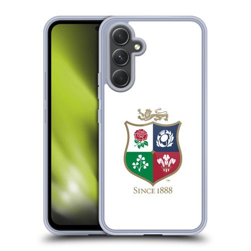 British and Irish Lions Badge White Soft Gel Case for Samsung Galaxy A54 5G