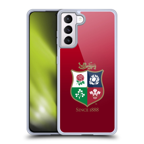British and Irish Lions Badge Gradient Soft Gel Case for Samsung Galaxy S21+ 5G