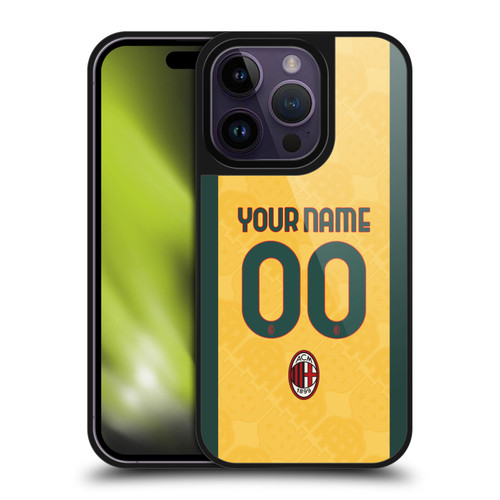Custom Customised Personalised AC Milan 2024/25 Kit Third Gel Armour Case For Apple iPhone 14 Pro