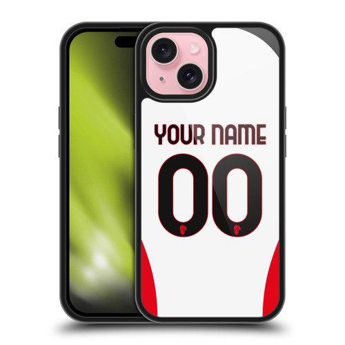 Custom Customised Personalised AC Milan 2024/25 Kit Away Gel Armour Case For Apple iPhone 15
