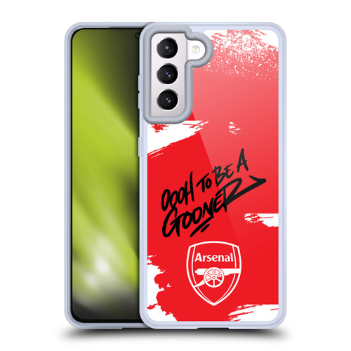 Arsenal FC Graffiti Art Oh To Be Soft Gel Case for Samsung Galaxy S21 5G