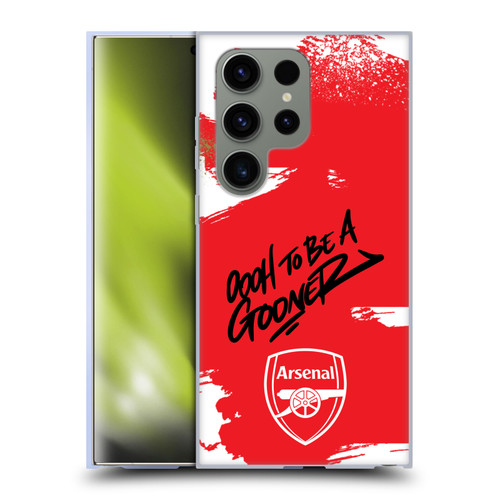 Arsenal FC Graffiti Art Oh To Be Soft Gel Case for Samsung Galaxy S24 Ultra 5G