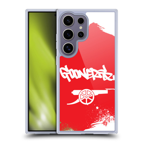 Arsenal FC Graffiti Art Gunners Soft Gel Case for Samsung Galaxy S25 Ultra