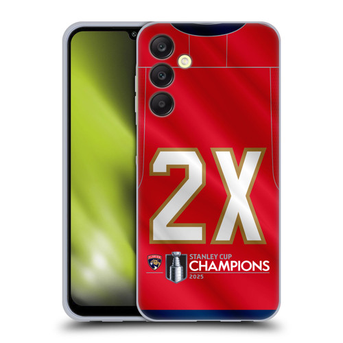 NHL 2025 Stanley Cup Champions Florida Panthers Jersey Soft Gel Case for Samsung Galaxy A25 5G