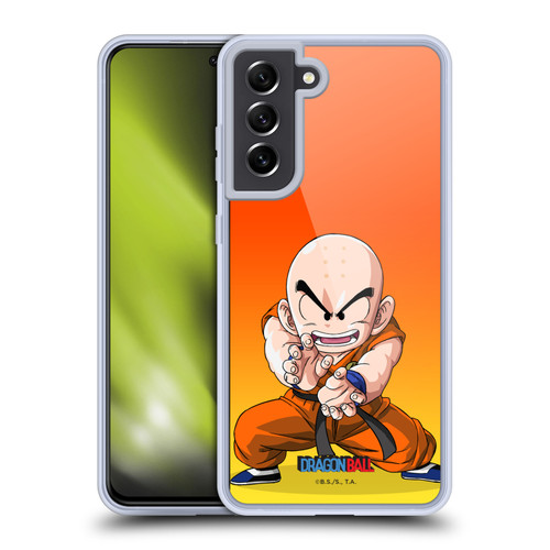 Dragon Ball Characters Krillin Soft Gel Case for Samsung Galaxy S21 FE 5G