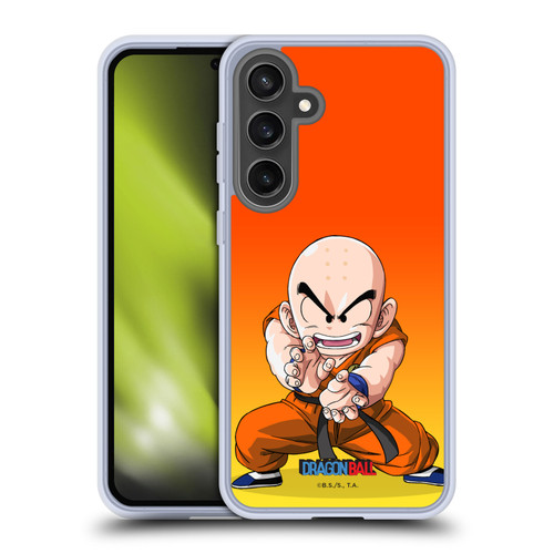 Dragon Ball Characters Krillin Soft Gel Case for Samsung Galaxy S24 FE