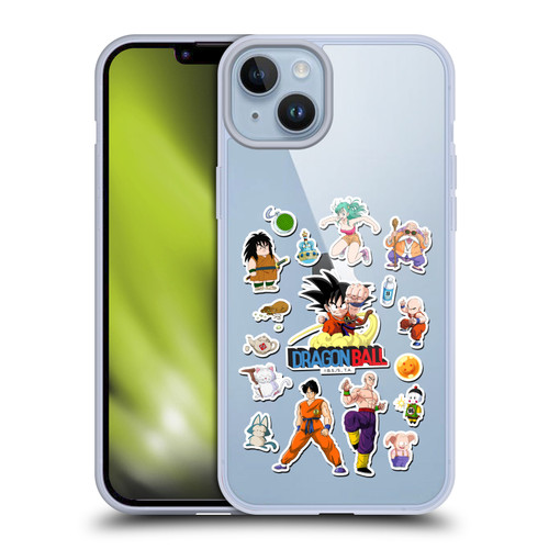Dragon Ball Iconic Characters Collage Soft Gel Case for Apple iPhone 14 Plus