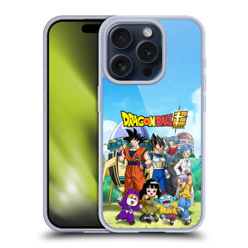 Dragon Ball Super Future Trunks Arc Characters Group Soft Gel Case for Apple iPhone 15 Pro