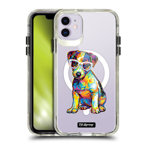 P.D. Moreno Gothic Art Jack Russell SHOCKPROOF BUMPER CASE COMPATIBLE WITH Apple iPhone 11 & MAGSAFE