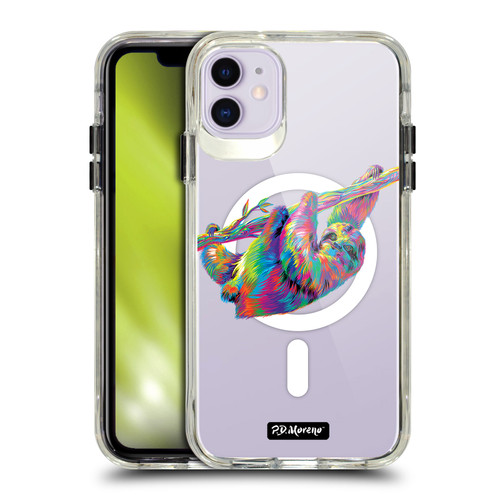 P.D. Moreno Gothic Art Sloth SHOCKPROOF BUMPER CASE COMPATIBLE WITH Apple iPhone 11 & MAGSAFE