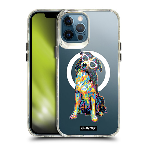 P.D. Moreno Gothic Art Border Collie SHOCKPROOF BUMPER CASE COMPATIBLE WITH Apple iPhone 12 Pro Max & MAGSAFE