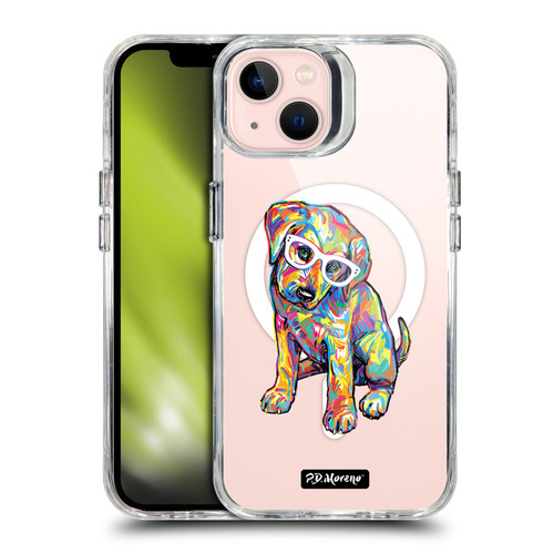 P.D. Moreno Gothic Art Labrador Retriever SHOCKPROOF BUMPER CASE COMPATIBLE WITH Apple iPhone 13 & MAGSAFE