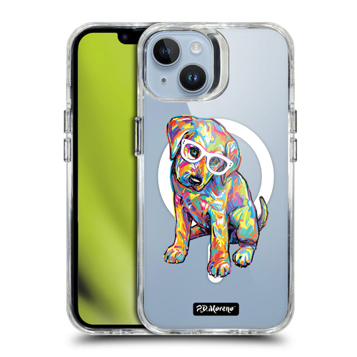 P.D. Moreno Gothic Art Labrador Retriever SHOCKPROOF BUMPER CASE COMPATIBLE WITH Apple iPhone 14 & MAGSAFE