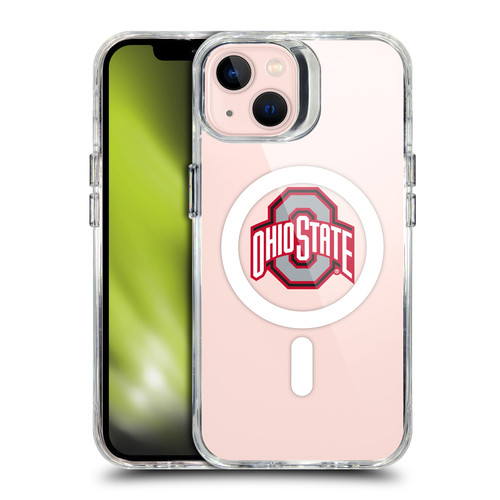 Ohio State University Logo Icon Plain SHOCKPROOF BUMPER CASE COMPATIBLE WITH Apple iPhone 13 & MAGSAFE
