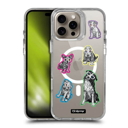 P.D. Moreno Gothic Art Dogs Greyscale SHOCKPROOF BUMPER CASE COMPATIBLE WITH Apple iPhone 16 Pro Max & MAGSAFE