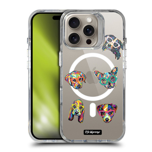 P.D. Moreno Gothic Art Dog Heads SHOCKPROOF BUMPER CASE COMPATIBLE WITH Apple iPhone 16 Pro & MAGSAFE