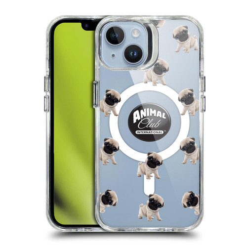 Animal Club International Icons Pug Pattern SHOCKPROOF BUMPER CASE COMPATIBLE WITH  & MAGSAFE Apple iPhone 14