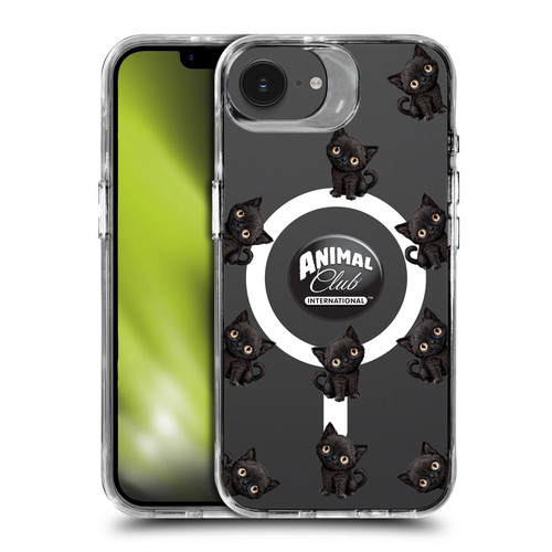 Animal Club International Icons Cat Pattern SHOCKPROOF BUMPER CASE COMPATIBLE WITH Apple iPhone 16e / Apple iPhone 17e & MAGSAFE