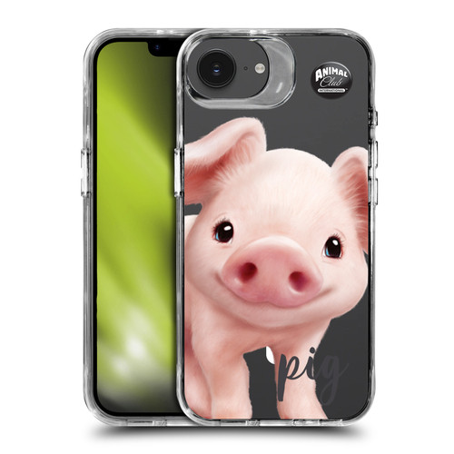 Animal Club International Icons Pig SHOCKPROOF BUMPER CASE COMPATIBLE WITH Apple iPhone 16e / Apple iPhone 17e & MAGSAFE