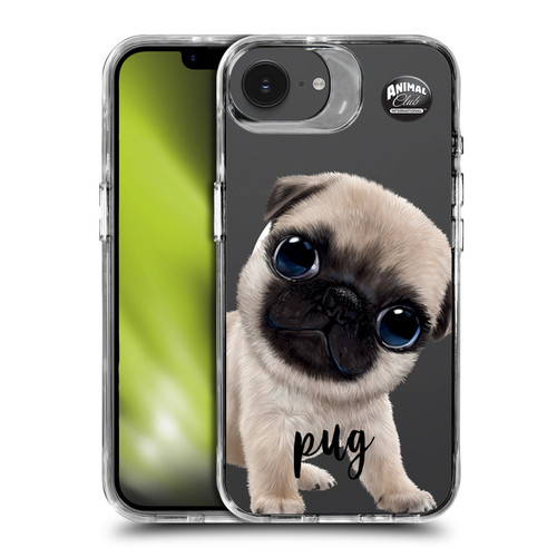 Animal Club International Icons Pug SHOCKPROOF BUMPER CASE COMPATIBLE WITH  & MAGSAFE Apple iPhone 16e