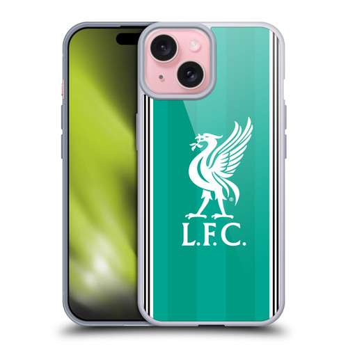 Liverpool Football Club 2025/26 Kit Third Soft Gel Case for Apple iPhone 15