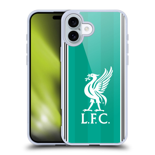 Liverpool Football Club 2025/26 Kit Third Soft Gel Case for Apple iPhone 16 Plus