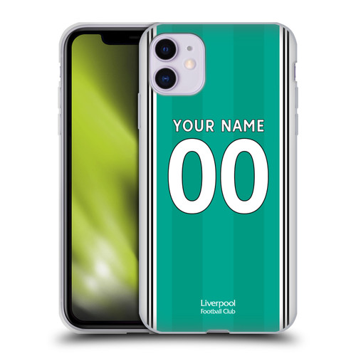 Custom Customised Personalised Liverpool Football Club 2025/26 Kit Third Soft Gel Case for Apple iPhone 11