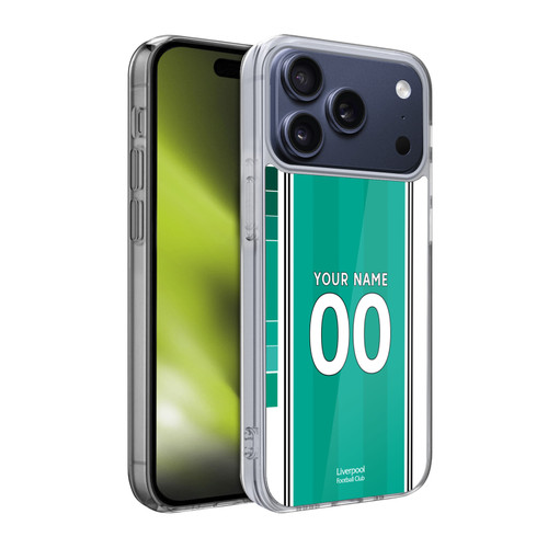 Custom Customised Personalised Liverpool Football Club 2025/26 Kit Third Soft Gel Case for Apple iPhone 17 Pro