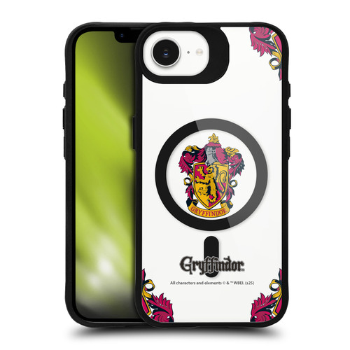 Harry Potter Houses Gryffindor BLACK SHOCKPROOF BUMPER CASE COMPATIBLE WITH Apple iPhone 16e & MAGSAFE