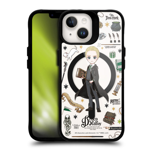 Harry Potter Magical Icons Draco Malfoy BLACK SHOCKPROOF BUMPER CASE COMPATIBLE WITH Apple iPhone 14 & MAGSAFE