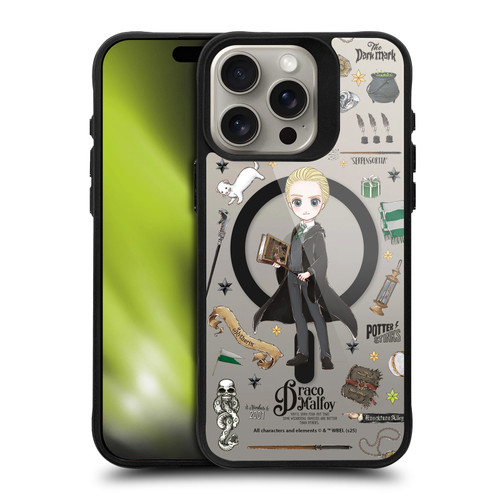 Harry Potter Magical Icons Draco Malfoy BLACK SHOCKPROOF BUMPER CASE COMPATIBLE WITH Apple iPhone 15 Pro Max & MAGSAFE
