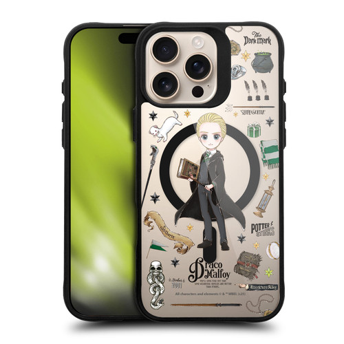 Harry Potter Magical Icons Draco Malfoy BLACK SHOCKPROOF BUMPER CASE COMPATIBLE WITH Apple iPhone 16 Pro Max & MAGSAFE