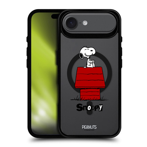 Peanuts Snoopy & Friends Classic BLACK SHOCKPROOF BUMPER CASE COMPATIBLE WITH Apple iPhone 17 Air & MAGSAFE