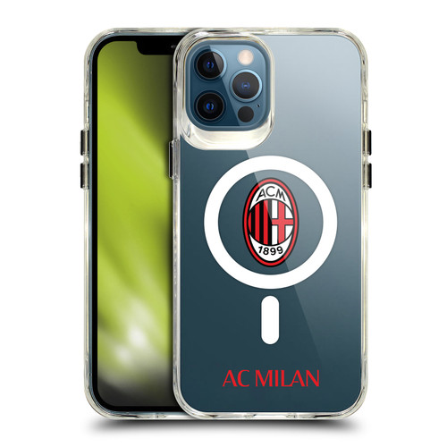 AC Milan Logo Icon Crest Logotype SHOCKPROOF BUMPER CASE COMPATIBLE WITH  & MAGSAFE Apple iPhone 12 Pro Max