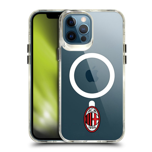 AC Milan Logo Icon Crest Minimalist SHOCKPROOF BUMPER CASE COMPATIBLE WITH  & MAGSAFE Apple iPhone 12 Pro Max