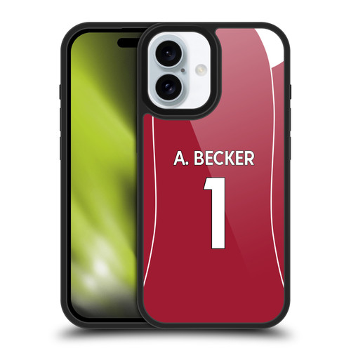Liverpool Football Club 2025/26 Players Home Kit 1st Group Alisson Becker Gel Armour Case For Apple iPhone 16