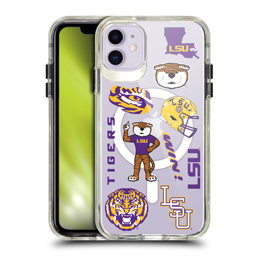 Louisiana State University LSU Louisiana State University LSU Icons SHOCKPROOF BUMPER CASE COMPATIBLE WITH  & MAGSAFE Apple iPhone 11