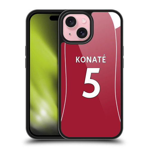 Liverpool Football Club 2025/26 Players Home Kit 2nd Group Ibrahima Konaté Gel Armour Case For Apple iPhone 15