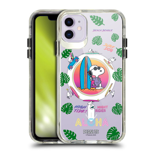 Peanuts Snoopy & Friends Tropical Surf SHOCKPROOF BUMPER CASE COMPATIBLE WITH  & MAGSAFE Apple iPhone 11