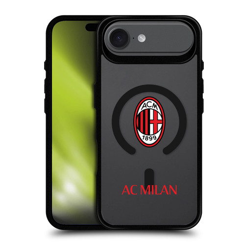 AC Milan Logo Icon Crest Logotype BLACK SHOCKPROOF BUMPER CASE COMPATIBLE WITH  & MAGSAFE Apple iPhone 17 Air