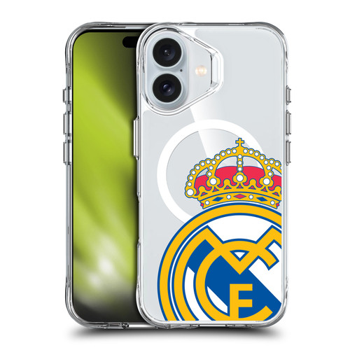 Real Madrid CF Logo Icon Crest Oversized SHOCKPROOF BUMPER CASE COMPATIBLE WITH  & MAGSAFE Apple iPhone 16