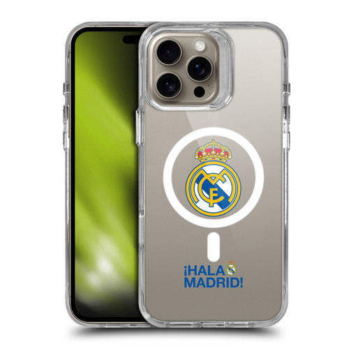 Real Madrid CF Logo Icon Hala Madrid SHOCKPROOF BUMPER CASE COMPATIBLE WITH  & MAGSAFE Apple iPhone 16 Pro Max
